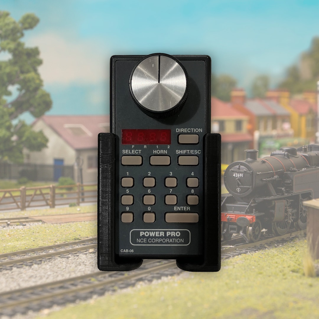 NCE Cab 06 Controller Holder Mount for Model Railway 3d Printed to