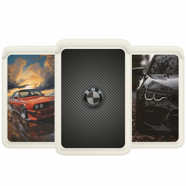 Portefeuille Magsafe pour voiture, porte-cartes Bmw magnétique en cuir pour iPhone 15, iPhone 14, iPhone 13 SE Pro Max Plus