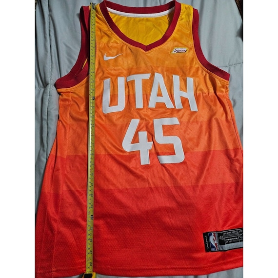 Nike Mitchell Utah Jazz 45 Orange Gradient City S… - image 3