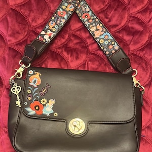 Disney Loungefly Alice in Wonderland Crossbody Purse Black Bag