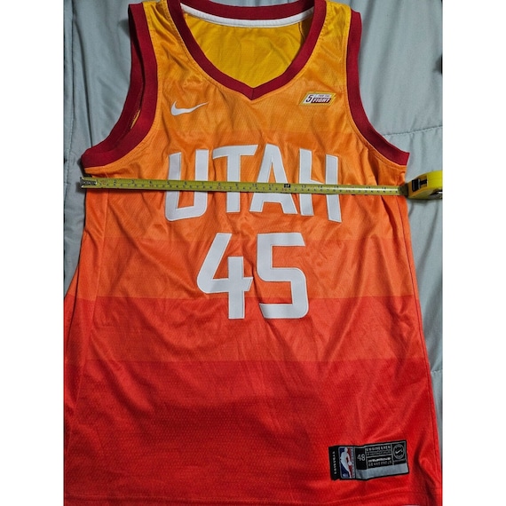 Nike Mitchell Utah Jazz 45 Orange Gradient City S… - image 4