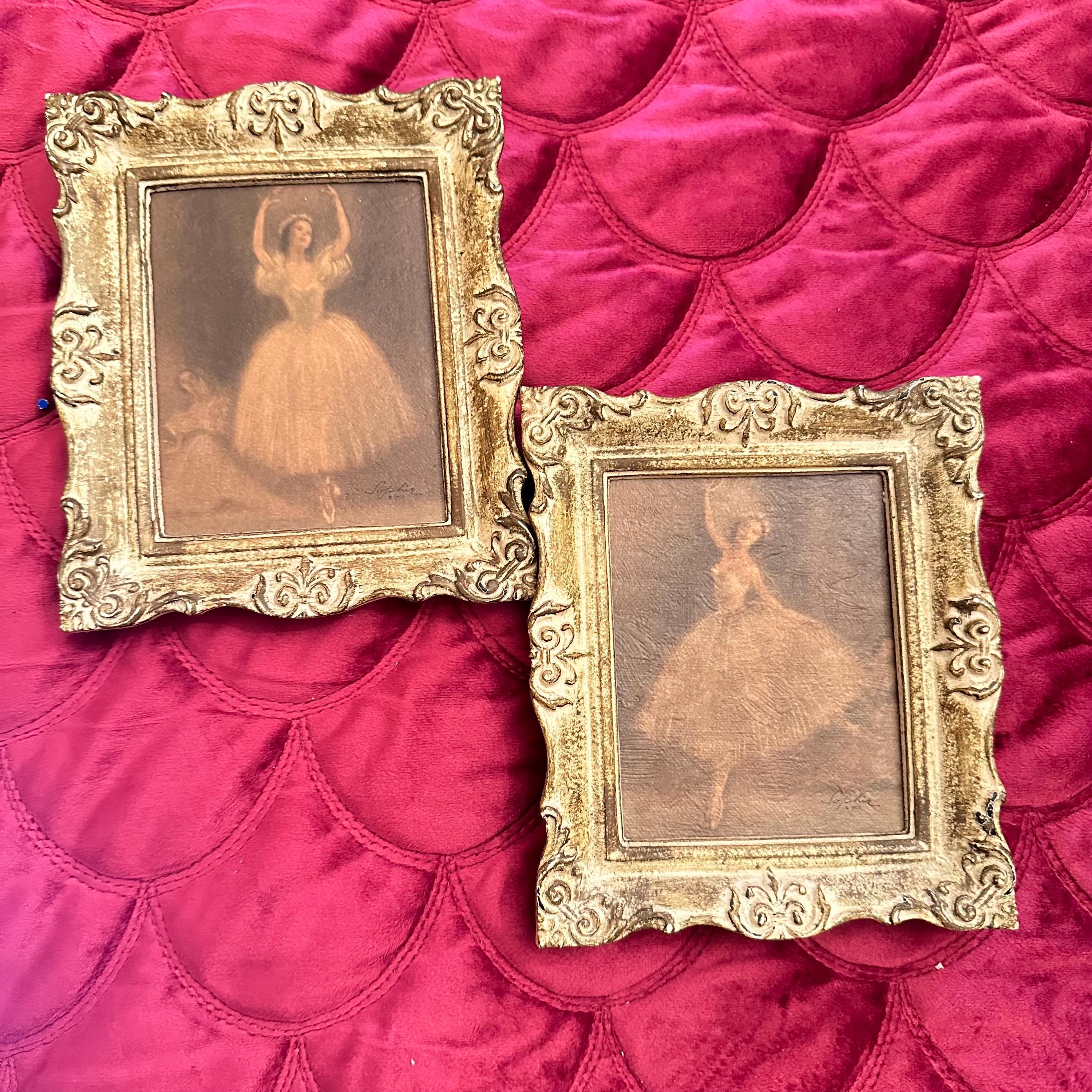 Sophie TMCO Pair of Ballet 1950s 4x5 Framed Lithographs - Etsy