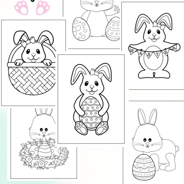 Easter Coloring Pages, PDF Printables, Printable Easter Coloring Pages, Easter Activity For Kids, Easter Coloring Pages PDF