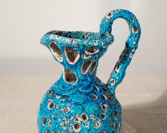 Charles Cart &quot;Le Cyclope&quot; ceramic vase. Studio ceramics. Fat Lava. Mid Century. Art Brut.