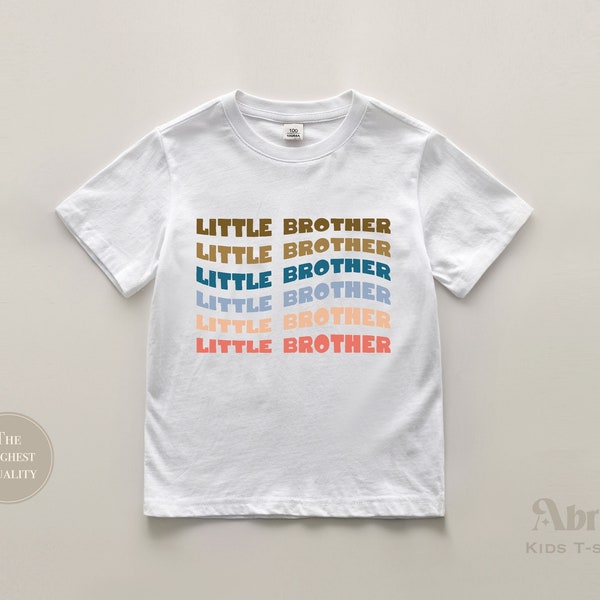 Little Brother Toddler Shirt - Sibling Natural Infant - Pregnancy Reveal Shirt - Custom Little Brother