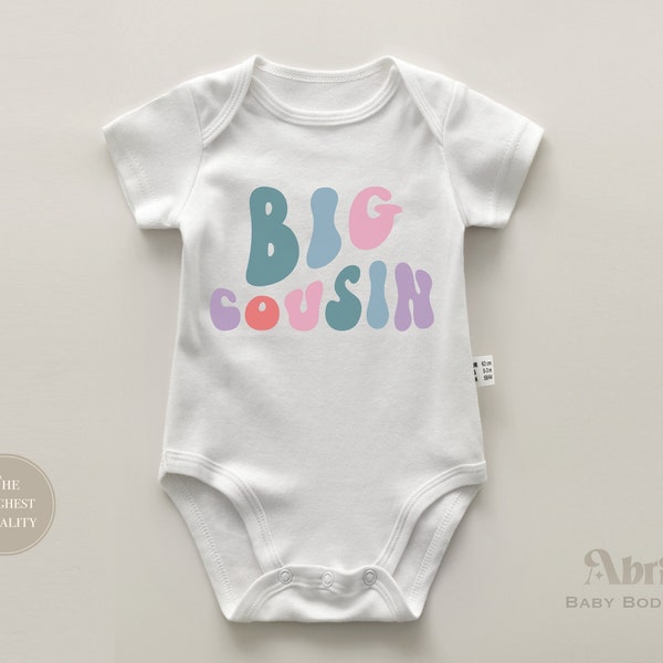 Big Cousin Onesie – Süßes Big Cousin Geschenk – Schwangerschaftsankündigung – Kleinkind-Shirt – Big Cousin Baby Body