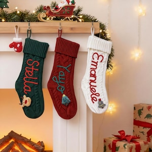 Personalized Family Christmas Stockings Set - Pet Christmas Stocking - Holiday Stockings Gift - Xmas Stockings Gift 2025