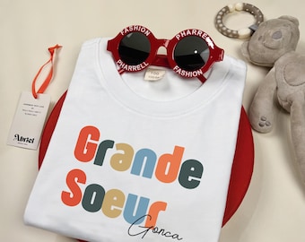 Personalized Big Sister Reveal Shirt