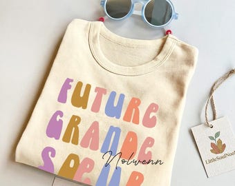 "Future Big Sister" T-shirt | Surprise Pregnancy Announcement | Gift for Future Big Sister | Sibling Outfit | Minimalist Chic Look