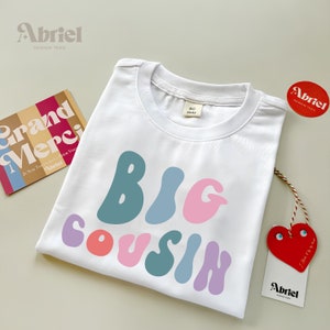 Big Cousin Toddler Tee - Cute Big Cousin Gift - Pregnancy Announcement - Toddler Shirt