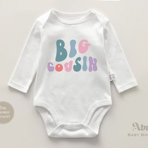 Big Cousin Onesie – Süßes Big Cousin Geschenk – Schwangerschaftsankündigung – Kleinkind-Shirt – Big Cousin Baby Body