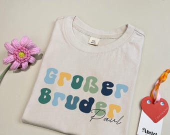 Big Brother T-shirt | Exclusive French Design | German-French Brothers T-shirt | Sustainable Design 2025 | Creative Family Gift