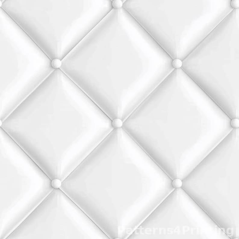 Elegant White Quilted Digital Pattern Print Seamless Fabric Design for ...