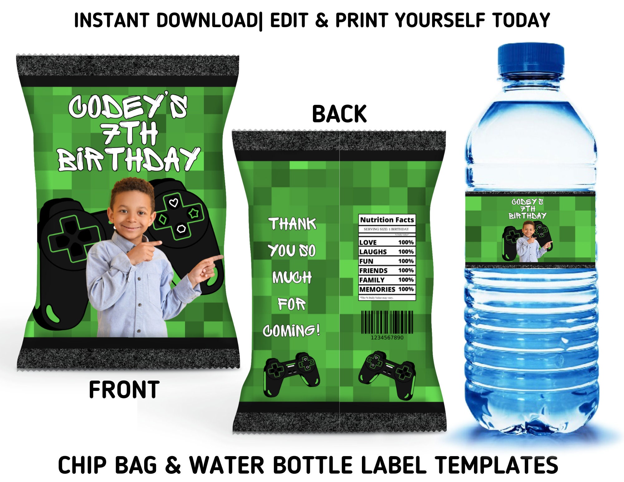 Water Bottle for Geek & Gamer Stickers – The Fourth Place
