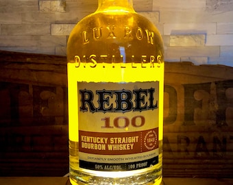 REBEL 100 Lamp  - Handmade Liquid Bottle Lamp— Upcycled/Repurposed/Reclaimed