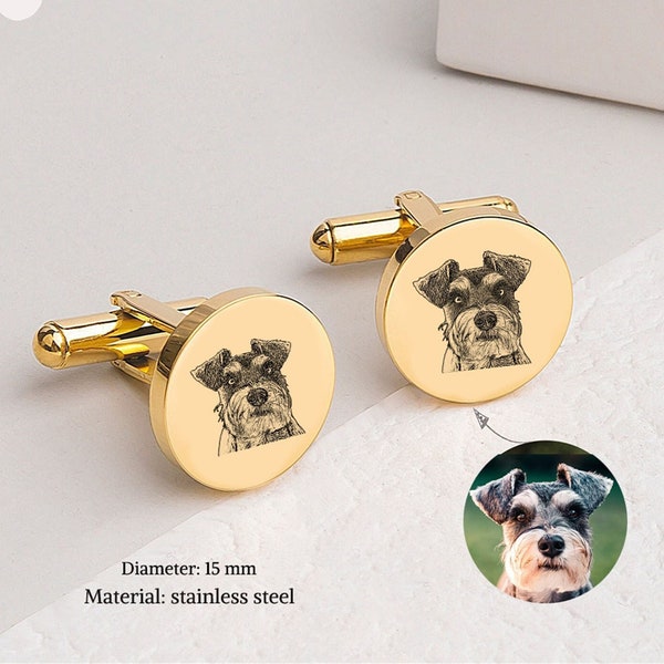 Custom Dog Cufflinks - Etsy