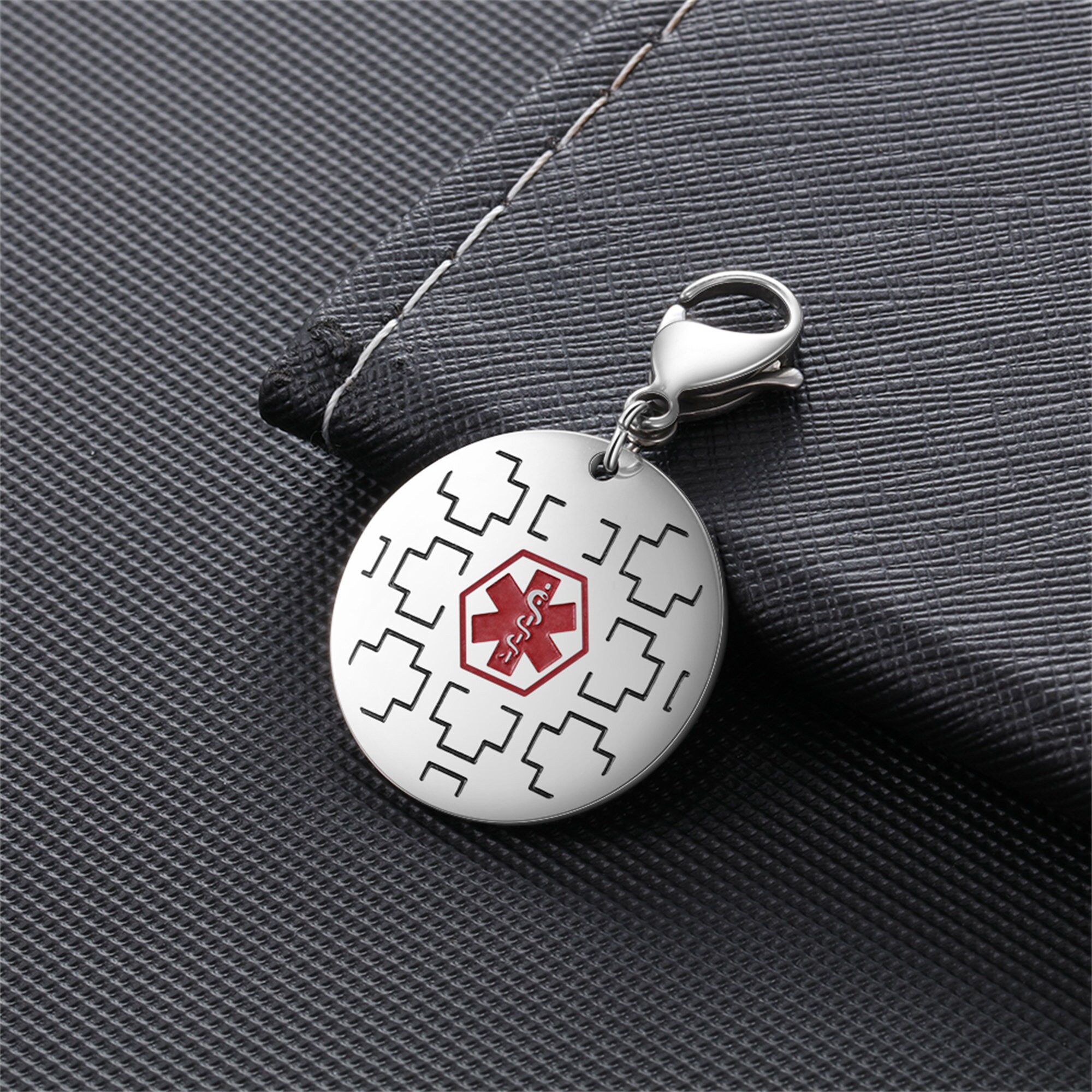 3 Style Medical Alert Keychain for Kids Stainless Steel Etsy