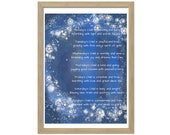 Nursery Rhyme Art, Baby Astrology Decor, THE 7 DAYS Poem for the Day of the Week a Baby is Born, Newborn Astrology Gift, Child's Room Print