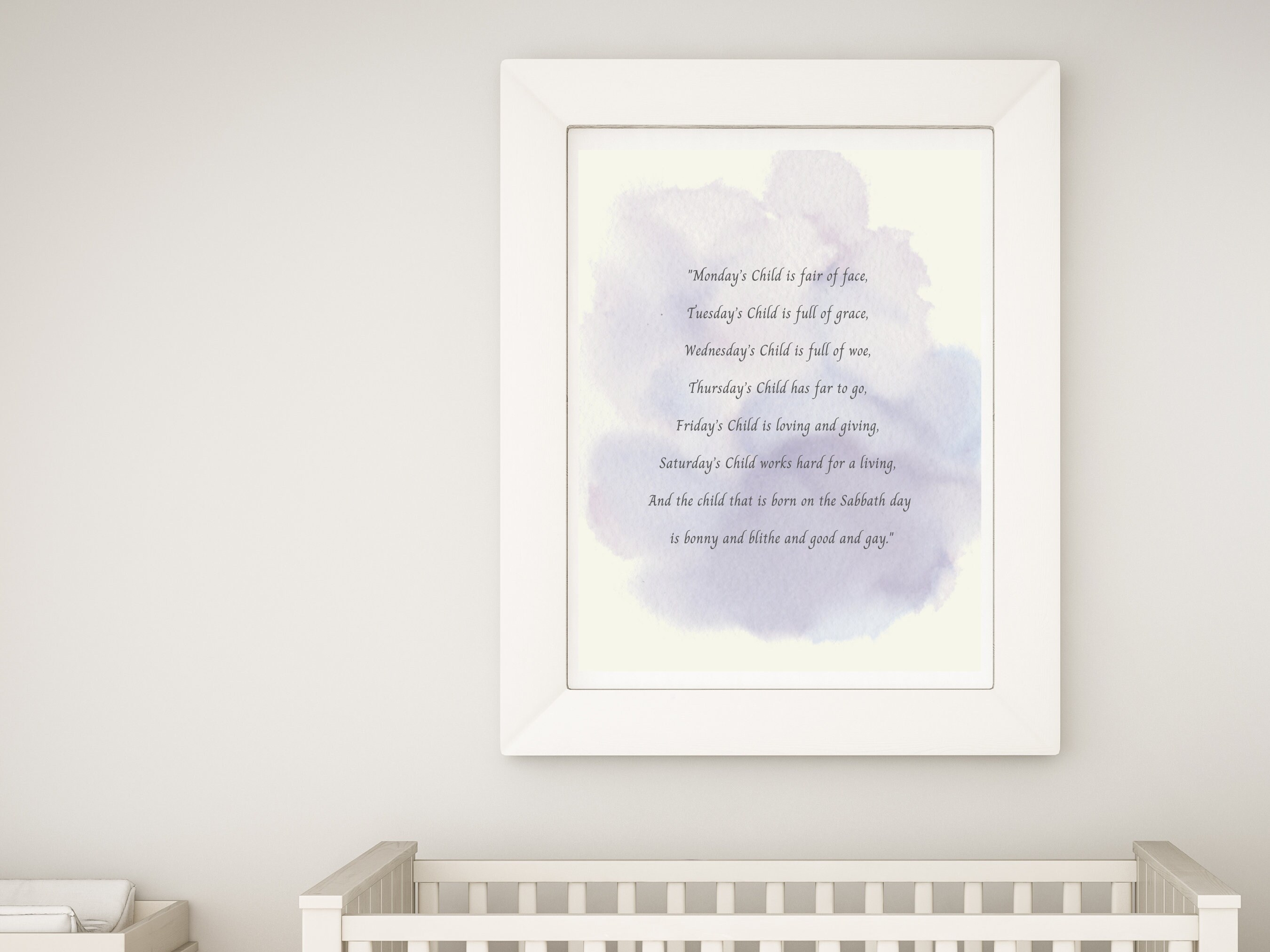 NURSERY RHYME Wall Art Printable Set Baby Astrology Gift Etsy