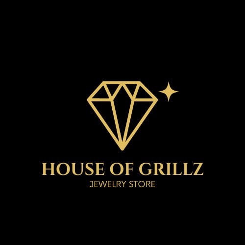18k Gold Diamond 2 Tooth Window Grillz, Double window grillz, tooth cap, open face grillz, fang grillz, custom grillz, gold grillz,