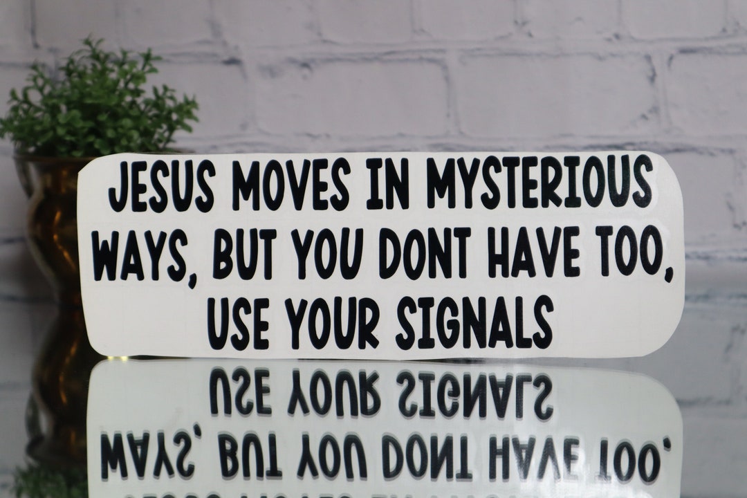 Christian Bumper Sticker Funny Christian Car Decal Jesus - Etsy