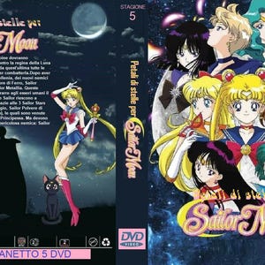 splendido dvd set-box mitica serie tv animata fuori catalogo "Petali di rose su Sailor Moon" 5a stagione della serie, in italiano