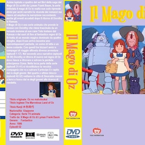 splendido dvd set-box mitica serie tv animata fuori catalogo 1986 "Il Mago di Oz" in italiano