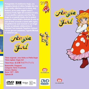 splendido dvd set-box  mitica serie TV animata "Angie girl"  1977 in italiano