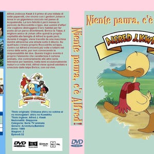 splendido dvd set-box   storica serie animata "Niente paura c'è Alfred" anni 80' in italiano