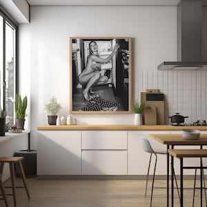 Posters, Wall Art, Kitchen Poster, Kitchen Decor, Home Design, Wall Deco, Sexy Photography, Interior Design, Hot Girl, Sexy Wall Art, Print