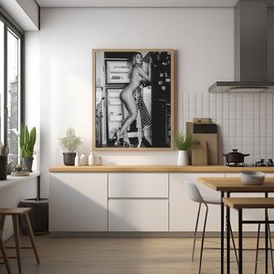 Posters, Wall Art, Kitchen Poster, Kitchen Decor, Home Design, Wall Deco, Sexy Photography, Interior Design, Hot Girl, Sexy Wall Art