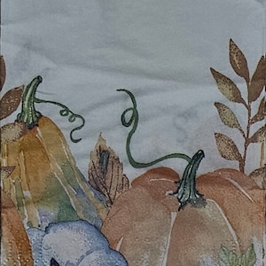 4 Decoupage Paper Napkins | Watercolor Pumpkins