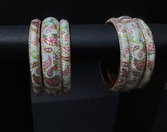 Traditional Multicolor Enamel Bangles | Festive & Wedding Jewelry for Women