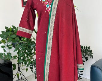 Mangalgiri 3 piece suit set