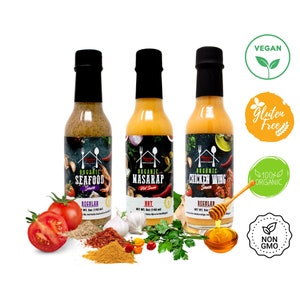 Spicy Hot Sauce Collection, Gourmet Hot Sauce, Chili Pepper Sauce, Perfect for Grilling, Foodie Gift, Hot Sauce Lover- 5 oz