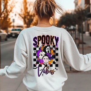 Spooky Vibes Crewneck | Halloween Sweatshirt | Fall Crewneck | Spooky Sweatshirt | Retro Halloween Tee | Holiday Apparel | Vintage Halloween