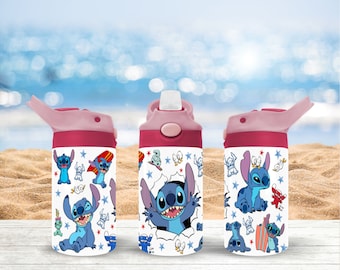 Lilo And Stitch 12oz Kids Flip Top Water Bottle