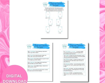 Wydrukuj cyfrowy rozkład Tarota: 6-kartowy przewodnik do nauki i nauki | 6-kartowy przewodnik po układzie skupiony na rozwoju osobistym i eksploracji