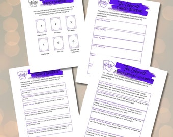 Digital download of Labyrinth Tarot Spread | Discover The Way Out from Your Problems with these printable instructions and template