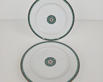 Vintage Gorham Set of 2 Townsend Gold 7 1/2 Inch Salad Plates