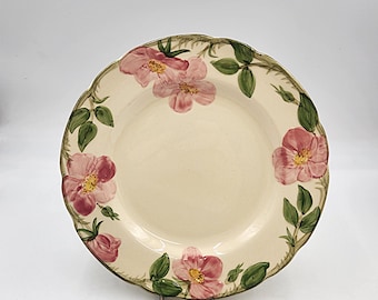 Plato llano vintage Franciscan Desert Rose de 26,7 cm (10 1/2 pulgadas) de la década de 1970
