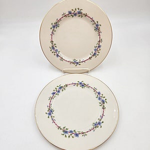 Vintage 1970&#39;s - 80&#39;s Pair Lenox Belvidere S-314 - 8 1/4 Inch Salad Plates