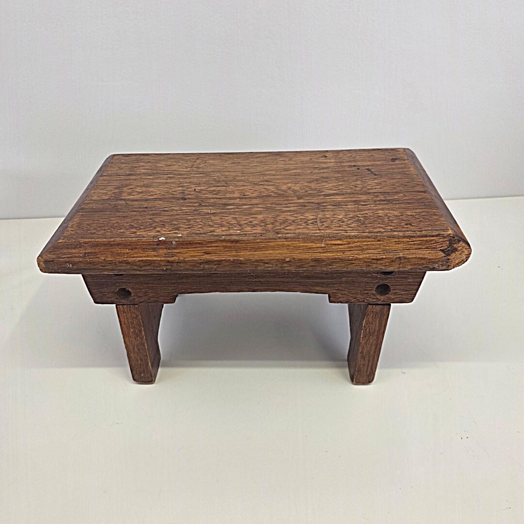 Vintage Oak Step Stool - Plant Stand - Farmhouse Stool - Etsy Australia