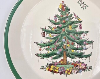 ヴィンテージ スポード クリスマスツリー 万能皿 - ボウル - パイ皿