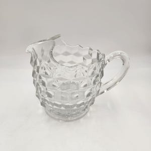 Vintage 1950&#39;s American Fostoria Cubist Water or Tea Pitcher