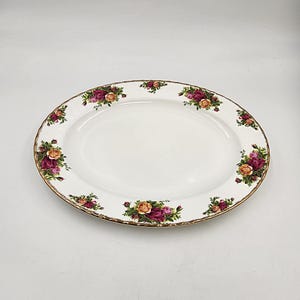 Vintage Royal Albert Old Country Roses 13 1/2 Inch Serving Platter - Tray