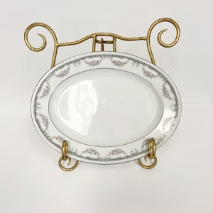 Legendary by noritake bridal ribbon 11 3/4 inch serving platter