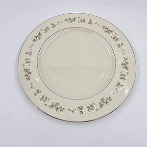 Vintage Lenox Brookdale Set of 2 - 10 1/2 Inch Dinner Plates - USA Made