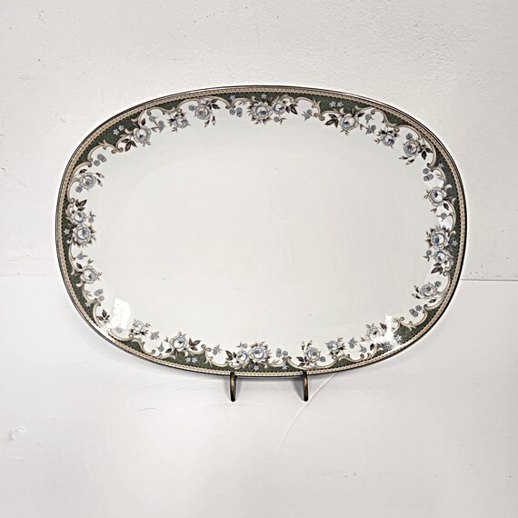 ノリタケ皿 ヴィンテージ ヴィンテージ 1990 年代 ノリタケ フェリシア #6977 - 11 1/4 インチ x