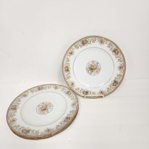 Vintage 1970er Jahre Noritake Irland Ernte # 2770 10 1/2 Zoll runder Teller - 3 erhältlich